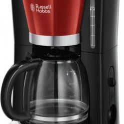 Russell Hobbs Colours Plus+ Flame Digitale Glas-Kaffeemaschine Rot