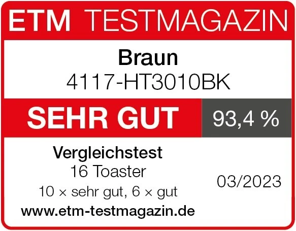 Braun HT 3010 BK Toaster Schwarz 5 Braun HT 3010 BK Toaster Schwarz – Bild 5
