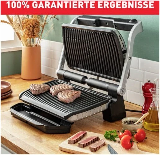 Tefal GC7128 Optigrill+ Kontaktgrill Schwarz 4 Tefal GC7128 Optigrill+ Kontaktgrill Schwarz – Bild 4
