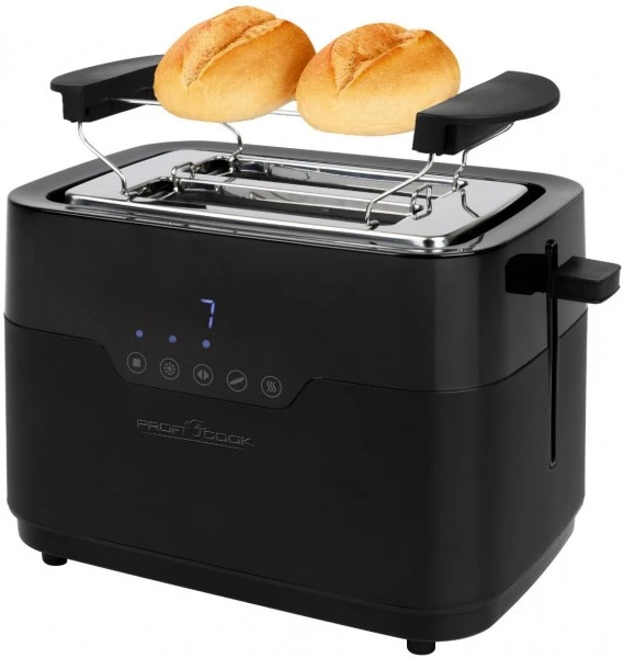 ProfiCook PC-TA 1244 Kompakt-Toaster Edelstahl/schwarz 1 ProfiCook PC-TA 1244 Kompakt-Toaster Edelstahl/schwarz