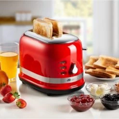 Ariete Moderna 2-Schlitz-Toaster Rot