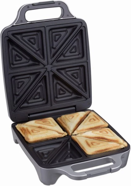 Cloer 6269 Sandwichmaker Silber 4 Cloer 6269 Sandwichmaker Silber – Bild 4