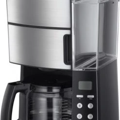 Russell Hobbs Grind&Brew Digitale Glas-Kaffeemaschine Mit Intergrierter Kaffeemühle Edelstahl/schwarz
