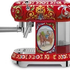Smeg ECF01DGEU Dolce & Gabbana Siebträgermaschine Dekor