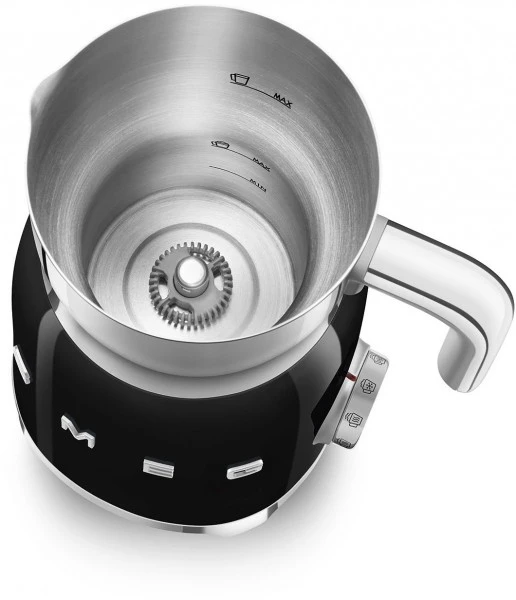 Smeg MFF11BLEU Milchaufschäumer Schwarz 2 Smeg MFF11BLEU Milchaufschäumer Schwarz – Bild 2