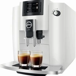 JURA E6 (EA) Kaffee-Vollautomat Piano White