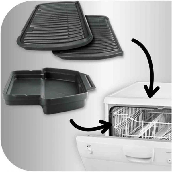 Tefal GC7128 Optigrill+ Kontaktgrill Schwarz 5 Tefal GC7128 Optigrill+ Kontaktgrill Schwarz – Bild 5