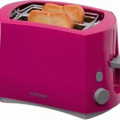 Cloer 3317-1 Kompakt-Toaster Pink