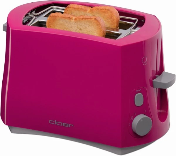 Cloer 3317-1 Kompakt-Toaster Pink