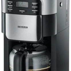 Severin KA 4810 Kaffeeautomat Mit Intergrierter Kaffeemühle Edelstahl-gebürstet/schwarz