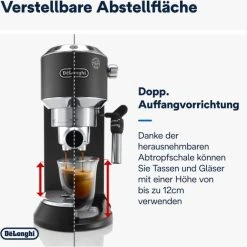 DeLonghi EC 685.BK Dedica Style Siebträgermaschine Schwarz Matt -SEVERIN-Store 466636e0 adb3 44bc a20e eae76f81220d 600x600