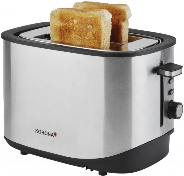 Korona Toaster 21252 Kompakt-Toaster Edelstahl/schwarz 1 Korona Toaster 21252 Kompakt-Toaster Edelstahl/schwarz