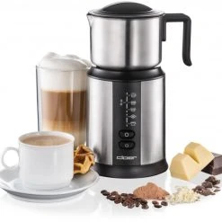 Cloer 7789 Milchaufschäumer Schwarz/silber