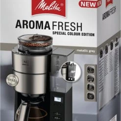 Melitta AromaFresh Glas 1021-03 Kaffeeautomat Mit Intergrierter Kaffeemühle Metallicgrau -SEVERIN-Store 5b4655d4 3272 4d4a bc76 fac0e24282c2 600x600