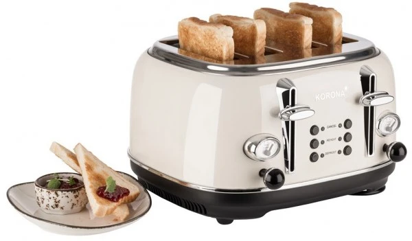Korona Toaster Retro 21676 Creme 5 Korona Toaster Retro 21676 Creme – Bild 5