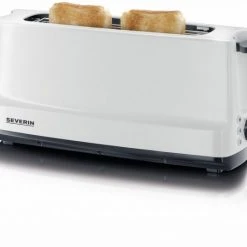 Severin AT 2232 Langschlitz-Toaster Weiß/grau