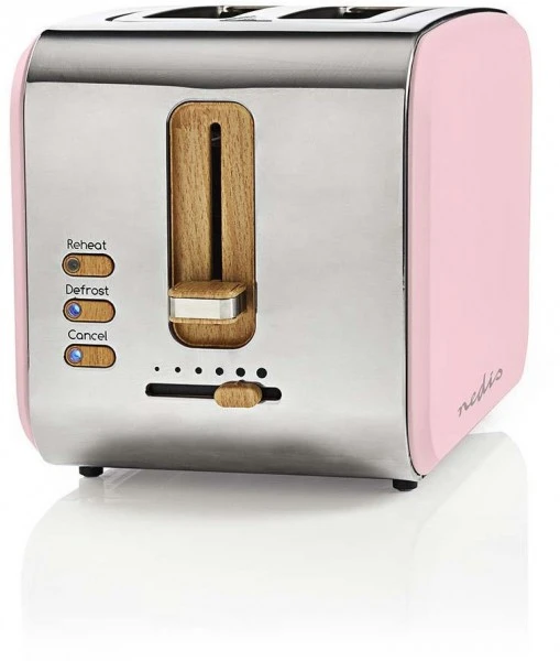 Nedis KABT510EPK Kompakt-Toaster Rosa 1 Nedis KABT510EPK Kompakt-Toaster Rosa