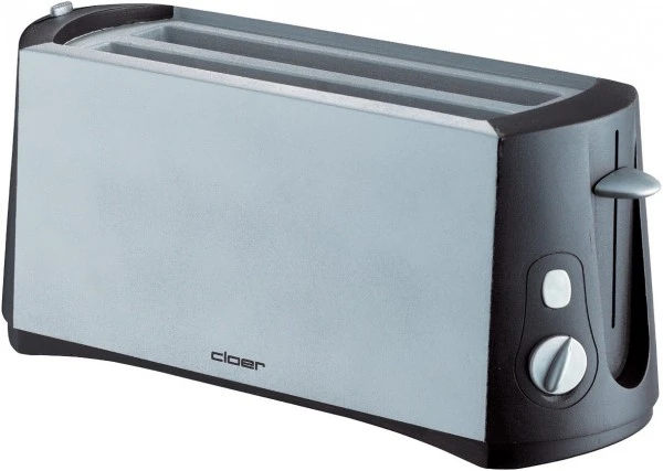 Cloer 3710 Toaster Chrom Matt/schwarz 1 Cloer 3710 Toaster Chrom Matt/schwarz