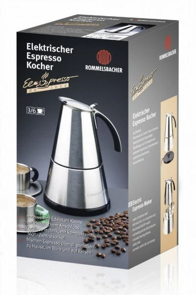 Rommelsbacher EKO 364/E ELPresso Mini Siebträgermaschine Edelstahl 3 Rommelsbacher EKO 364/E ELPresso Mini Siebträgermaschine Edelstahl – Bild 3