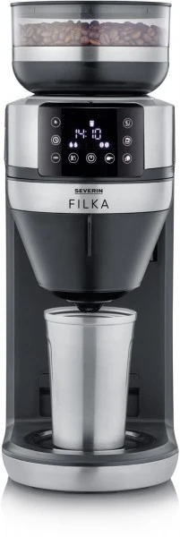 Severin FILKA KA 4851 Kaffeeautomat Mit Intergrierter Kaffeemühle Schwarz/edelstahl 6 Severin FILKA KA 4851 Kaffeeautomat Mit Intergrierter Kaffeemühle Schwarz/edelstahl – Bild 6