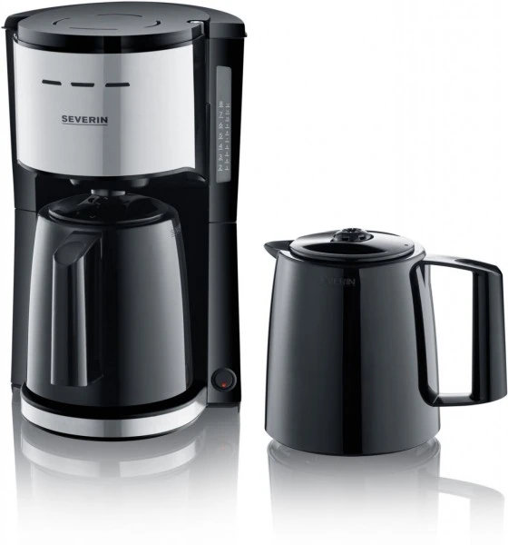 Severin KA 9253 Kaffeeautomat Mit 2 Thermokannen Schwarz/edelstahl 1 Severin KA 9253 Kaffeeautomat Mit 2 Thermokannen Schwarz/edelstahl