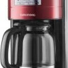 Grundig KM 6330 Kaffeeautomat Mit Timer Metallic-rot/edelstahl