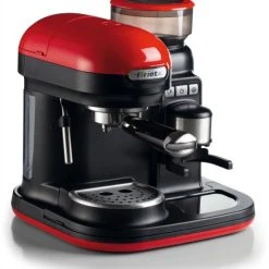 Ariete Moderna Espressomaschine Siebträgermaschine Rot/schwarz