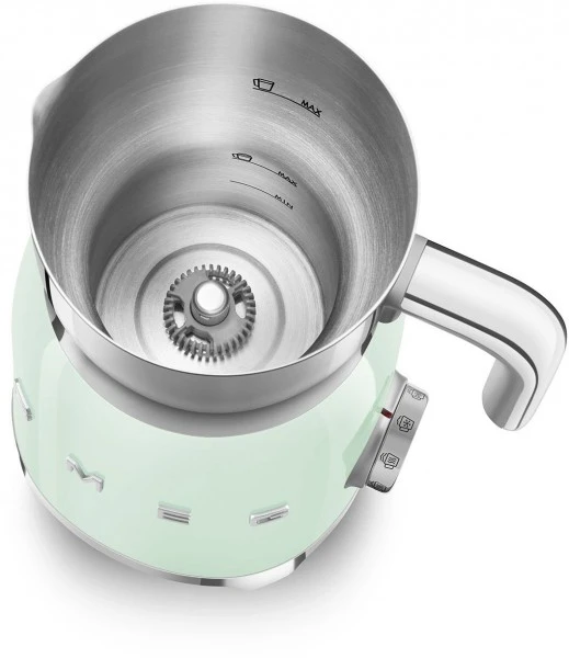 Smeg MFF01PGEU Milchaufschäumer Pastellgrün 2 Smeg MFF01PGEU Milchaufschäumer Pastellgrün – Bild 2