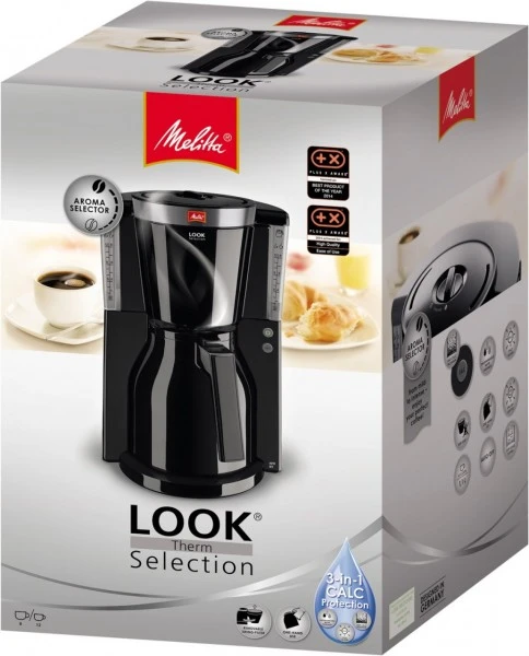 Melitta Look Therm Selection 1011-12 Kaffeeautomat Mit Thermokanne Schwarz 3 Melitta Look Therm Selection 1011-12 Kaffeeautomat Mit Thermokanne Schwarz – Bild 3