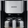 Severin KA 4813 Kaffeeautomat Mit Intergrierter Kaffeemühle Edelstahl/schwarz