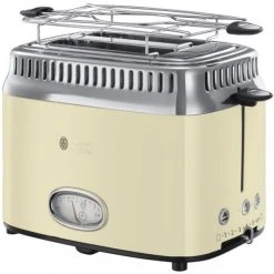 Russell Hobbs Retro Cream Toaster Kompakt-Toaster Cream