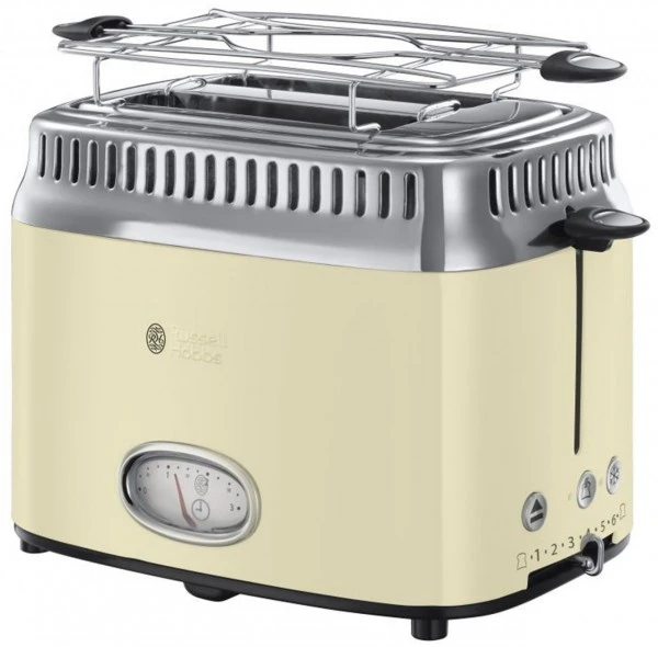 Russell Hobbs Retro Cream Toaster Kompakt-Toaster Cream 1 Russell Hobbs Retro Cream Toaster Kompakt-Toaster Cream