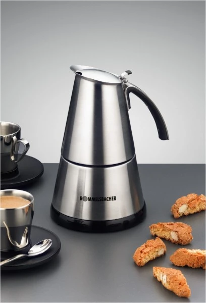 Rommelsbacher EKO 364/E ELPresso Mini Siebträgermaschine Edelstahl 2 Rommelsbacher EKO 364/E ELPresso Mini Siebträgermaschine Edelstahl – Bild 2