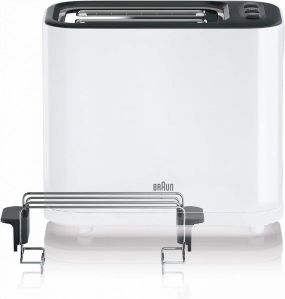 Braun HT 3010 WH Toaster Weiß 2 Braun HT 3010 WH Toaster Weiß – Bild 2