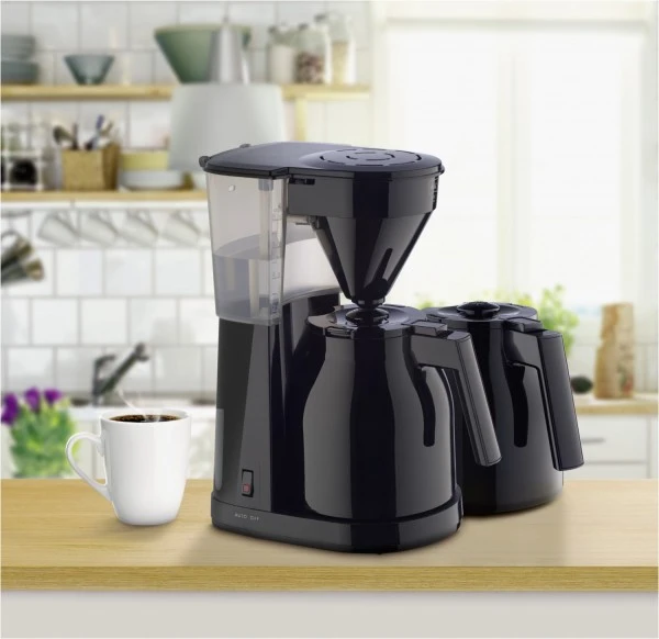 Melitta Easy II Therm + 2. Kanne Kaffeeautomat Mit Thermokanne Schwarz 2 Melitta Easy II Therm + 2. Kanne Kaffeeautomat Mit Thermokanne Schwarz – Bild 2