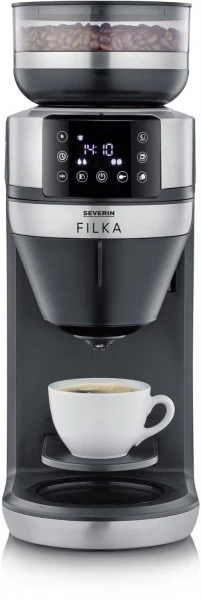 Severin FILKA KA 4851 Kaffeeautomat Mit Intergrierter Kaffeemühle Schwarz/edelstahl 5 Severin FILKA KA 4851 Kaffeeautomat Mit Intergrierter Kaffeemühle Schwarz/edelstahl – Bild 5
