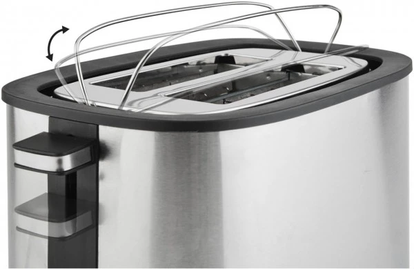 Korona Toaster 21252 Kompakt-Toaster Edelstahl/schwarz 4 Korona Toaster 21252 Kompakt-Toaster Edelstahl/schwarz – Bild 4