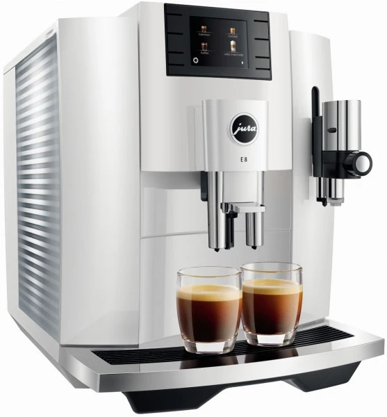 JURA E8 Kaffee-Vollautomat Piano White (EB) 2 JURA E8 Kaffee-Vollautomat Piano White (EB) – Bild 2
