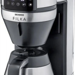 Severin FILKA KA 4851 Kaffeeautomat Mit Intergrierter Kaffeemühle Schwarz/edelstahl