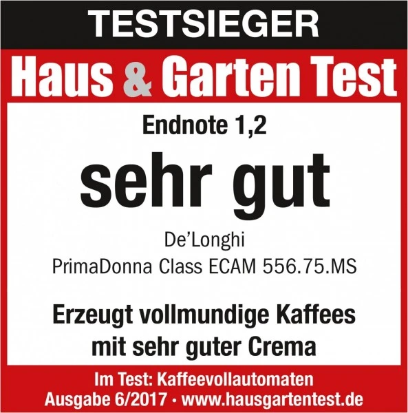 DeLonghi ECAM 556.75.MS PrimaDonna Class Kaffee-Vollautomat Silber 5 DeLonghi ECAM 556.75.MS PrimaDonna Class Kaffee-Vollautomat Silber – Bild 5