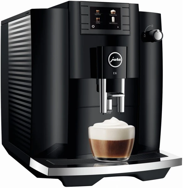JURA E6 Kaffee-Vollautomat Piano Black (EC) 1 JURA E6 Kaffee-Vollautomat Piano Black (EC)