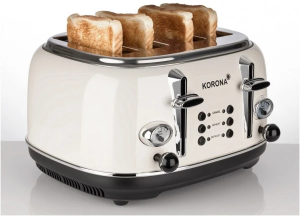 Korona Toaster Retro 21676 Creme 1 Korona Toaster Retro 21676 Creme